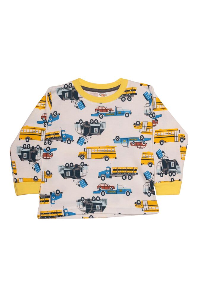 Erkek Çocuk Pijama Takımı 3000 | Beyaz