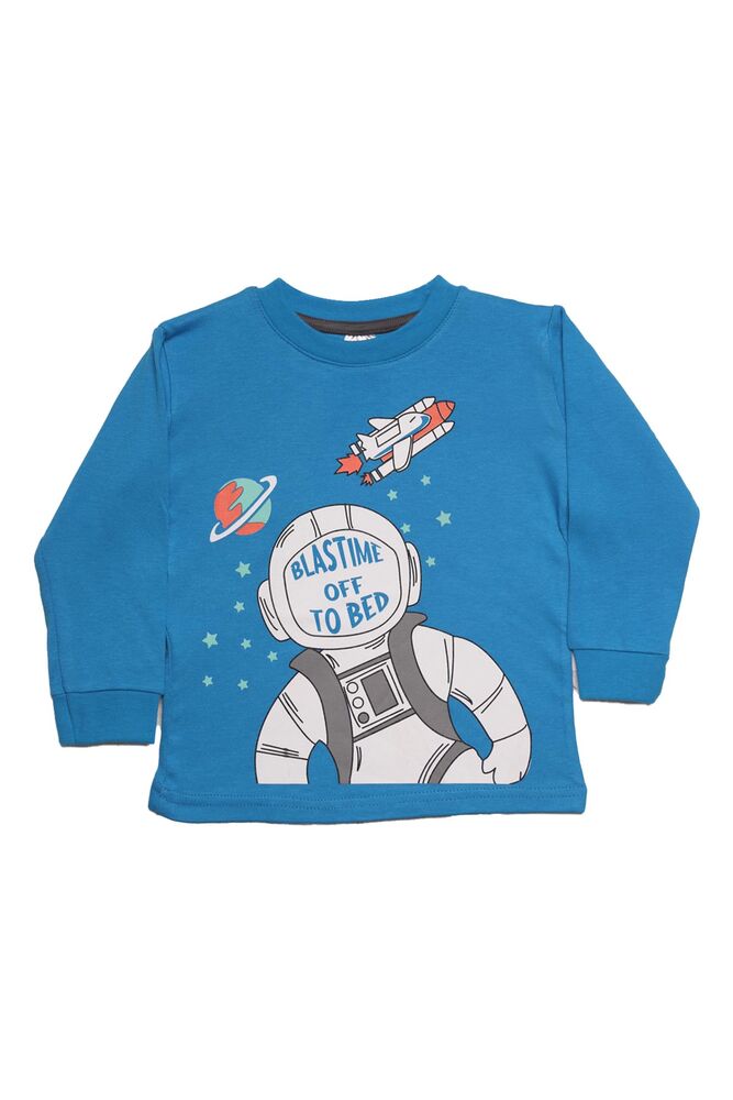 Erkek Çocuk Pijama Takımı 3008 | Mavi