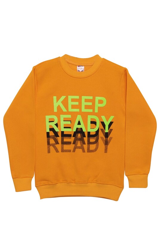 YETİŞKİN - Keep Yazılı Şardonlu Erkek Çocuk Sweatshirt | Sarı