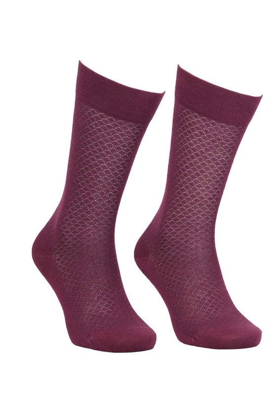 Jiber Bambu Çorap 5502 | Bordo - Thumbnail