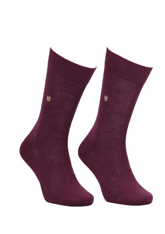 Jiber Modal Çorap 5108 | Bordo - Thumbnail