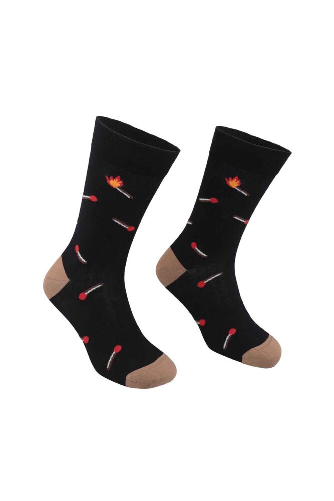 Pierre Cardin Stick Desenli Erkek Çorap 208 | Siyah