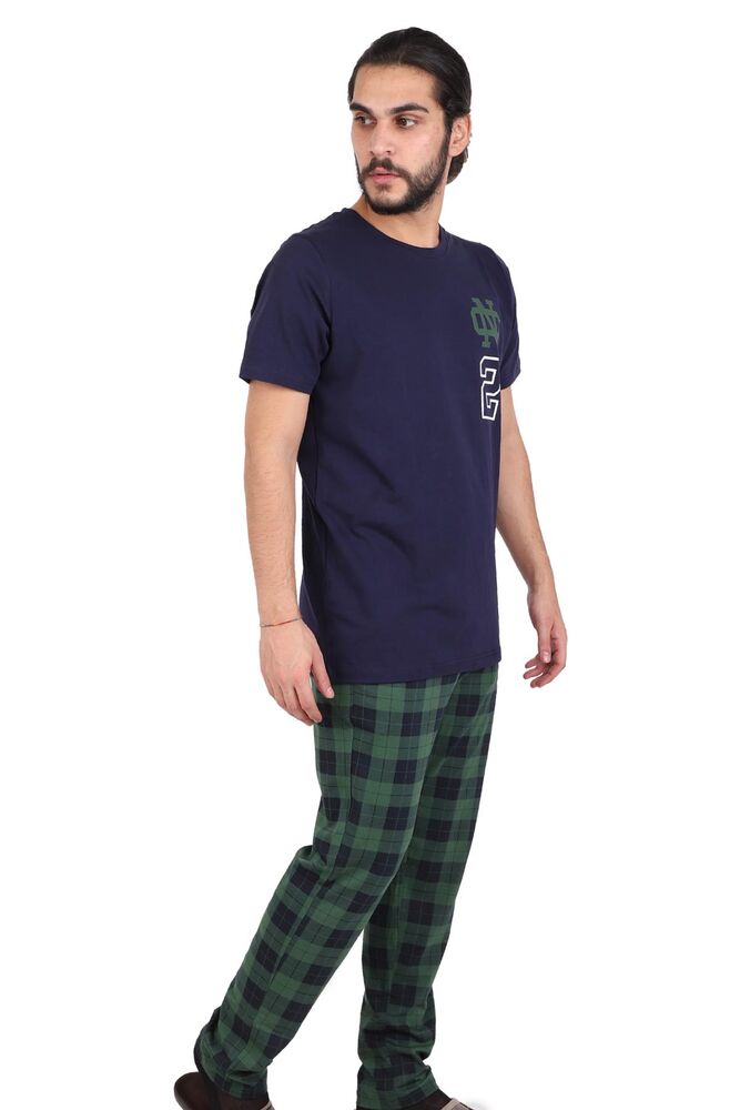 Jiber Erkek Kısa Kollu Pijama Takımı 4609 | Lacivert
