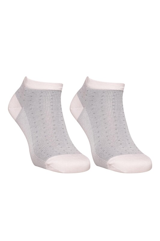 Pola - Erkek Bambu Patik Çorap 4180-2 | Beyaz