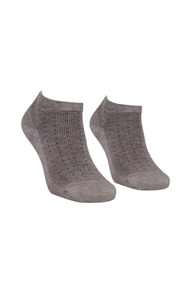 Erkek Bambu Patik Çorap 4180-2 | Gri