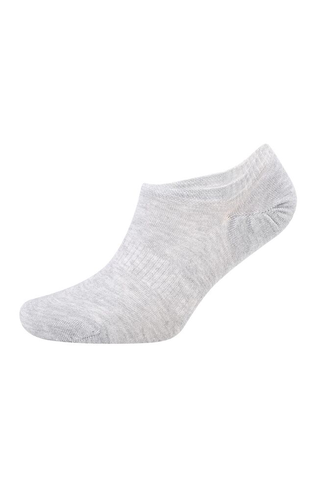 Erkek Sneakers Düz Çorap 6010 | Gri