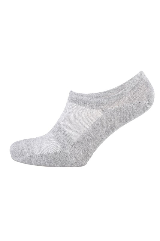 ROFF - Erkek Bambu Sneakers Çorap 10808 | Gri