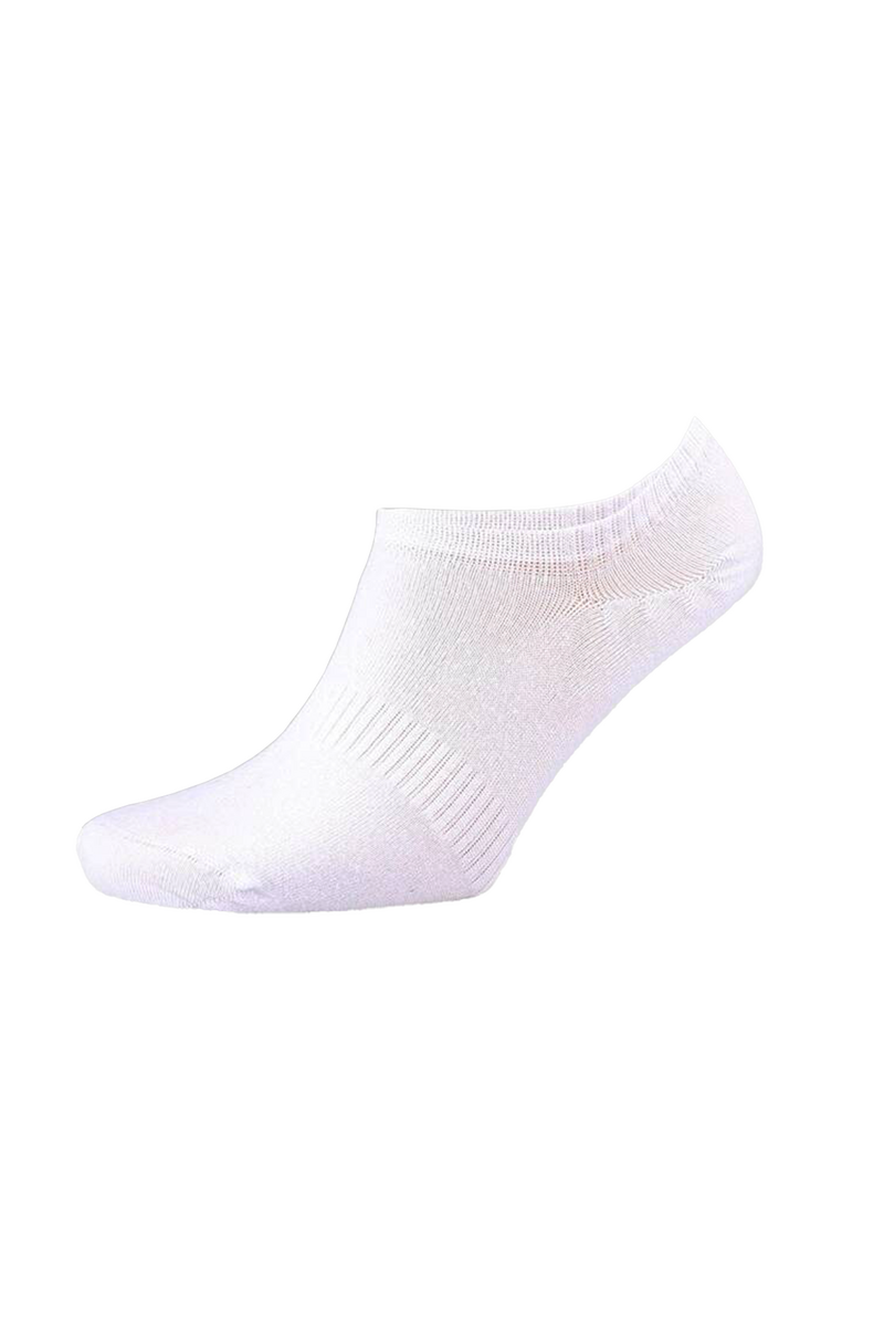 Erkek Sneakers Düz Çorap 6010 | Beyaz