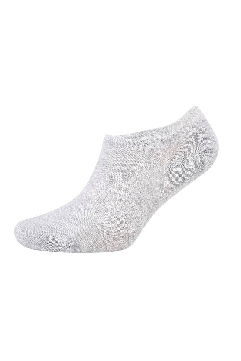 Erkek Sneakers Düz Çorap 6010 | Gri