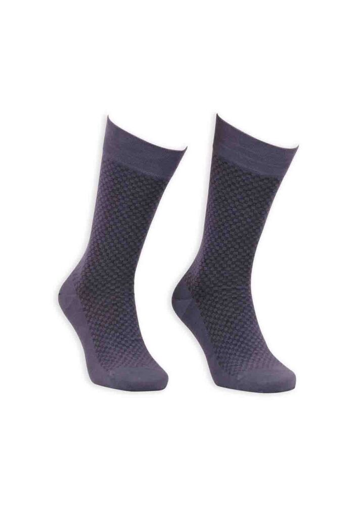 Bordo Bambu Dikişsiz Erkek Çorap EBK1004 | Füme