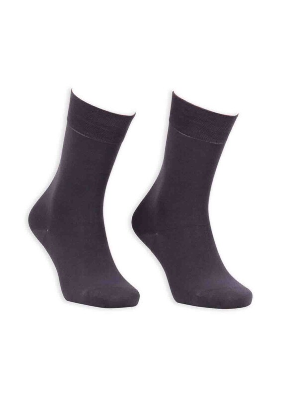 Bordo - Bordo Bambu Dikişsiz Erkek Çorap GBK1003 | Füme
