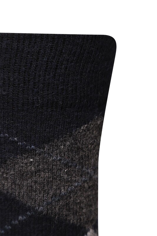 Erkek Lambswool Soket Çorap 50000-1 | Lacivert - Thumbnail