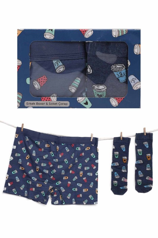 KOZA - Erkek Boxer Çorap Set 1 | İndigo