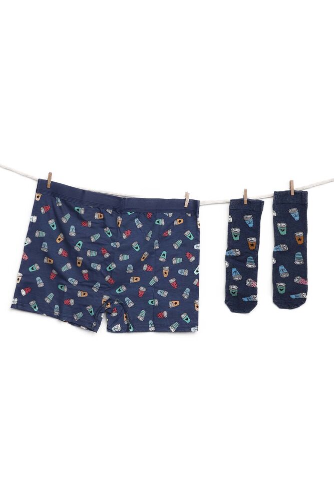 Erkek Boxer Çorap Set 1 | İndigo