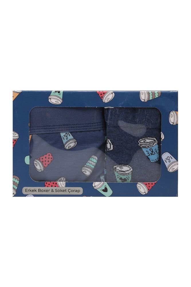 Erkek Boxer Çorap Set 1 | İndigo