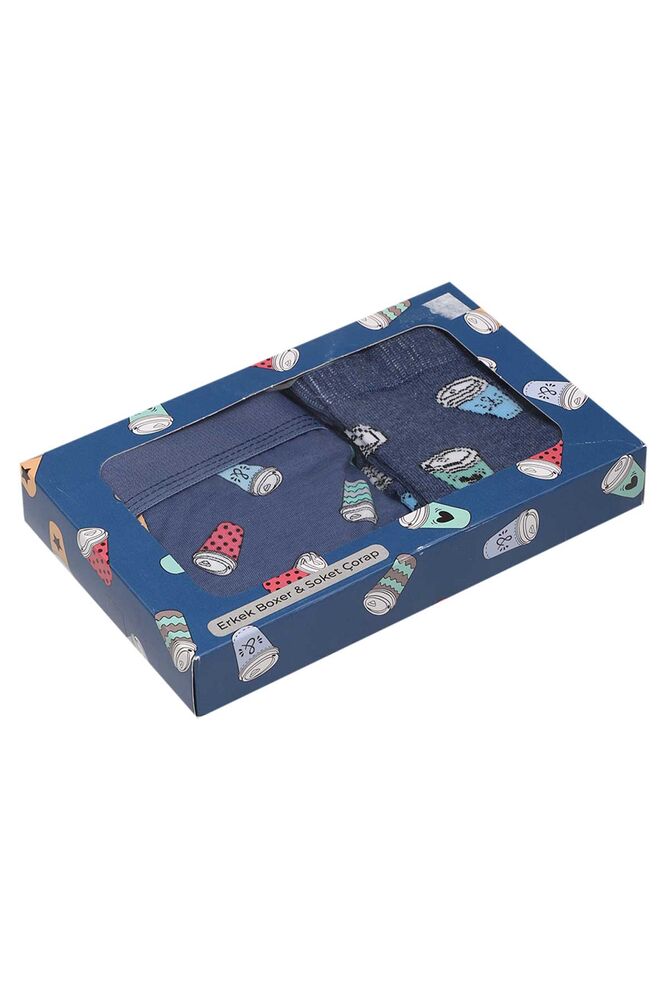 Erkek Boxer Çorap Set 1 | İndigo