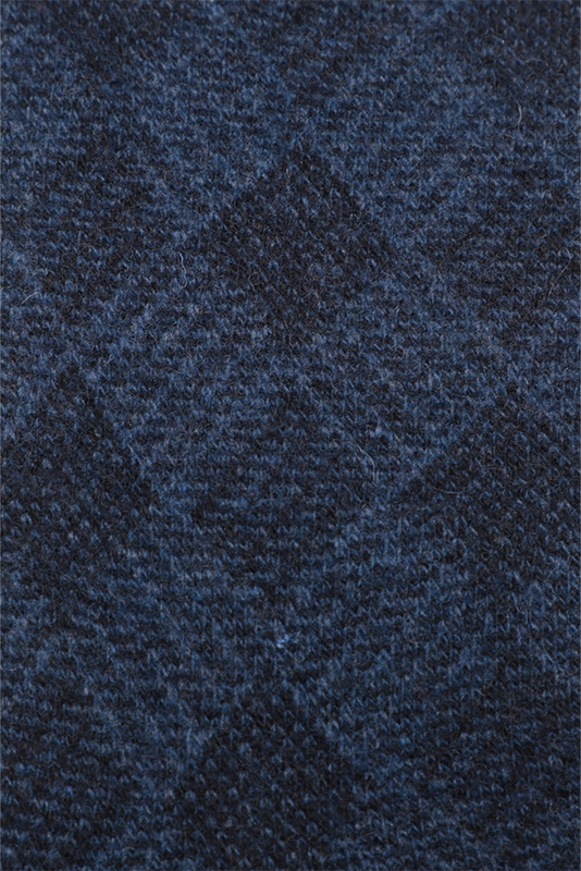 Erkek Desenli Lambswool Çorap 13906 | Mavi - Thumbnail