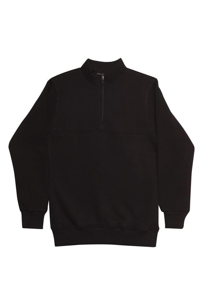 Fermuarlı Erkek Sweatshirt 3003 | Siyah