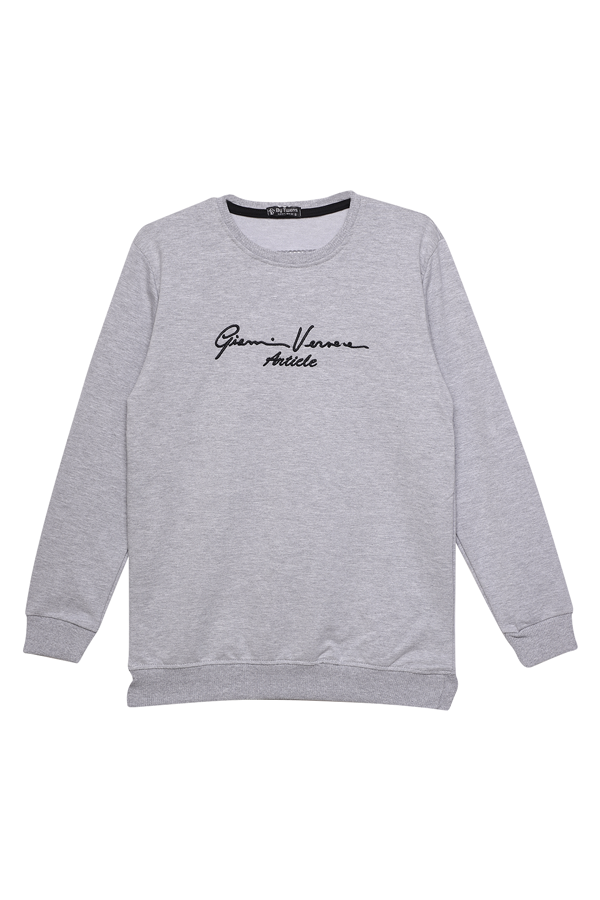 2 İplik Erkek Sweatshirt 9008 | Gri