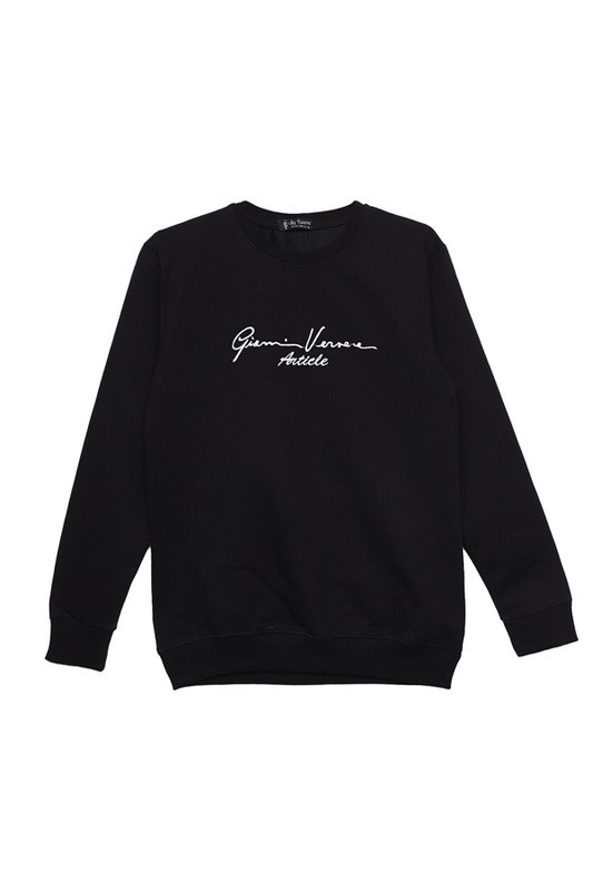 By Twens - 2 İplik Erkek Sweatshirt 9008 | Siyah