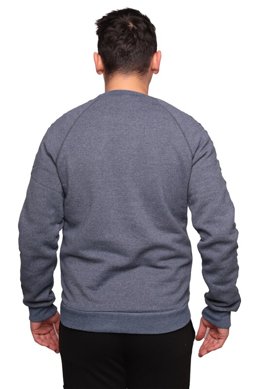 Bisiklet Yaka Erkek Sweatshirt 0148 | Lacivert - Thumbnail