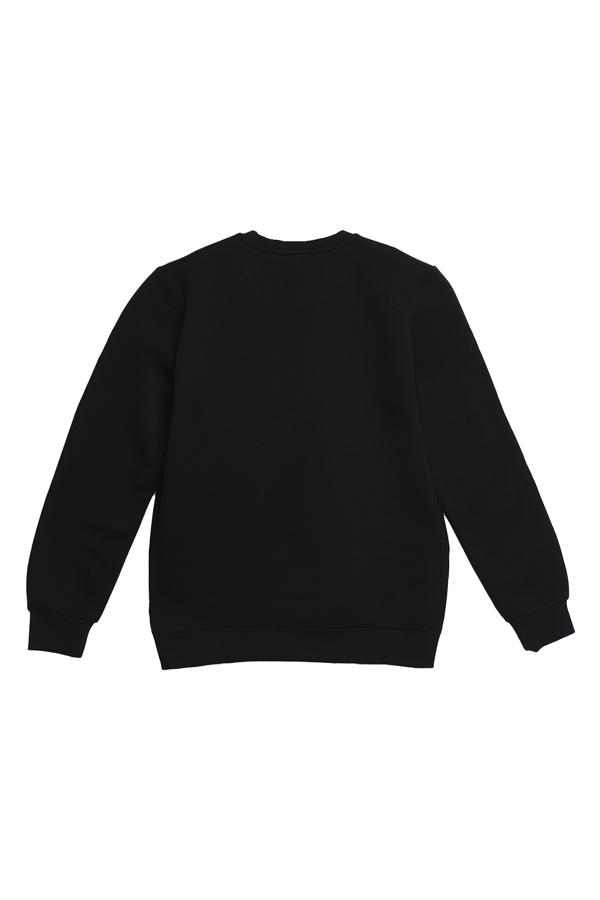 Şardonlu Erkek Sweatshirt 3780 | Siyah