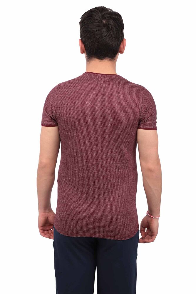 Real Rock Baskılı Erkek Tshirt | Bordo