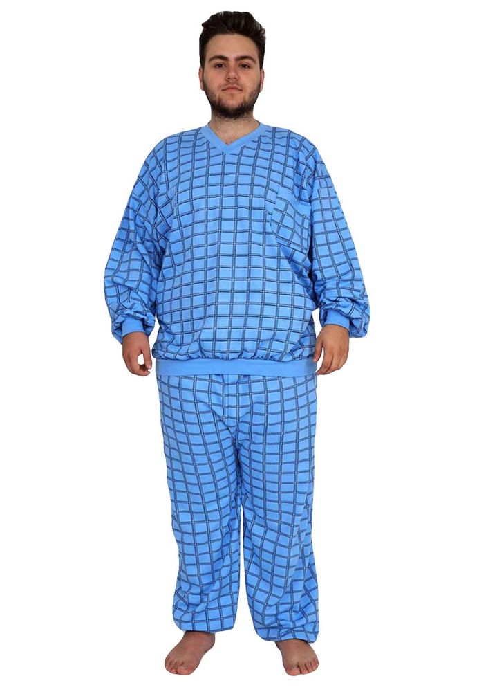 İtan Pijama Takımı 373 | Mavi