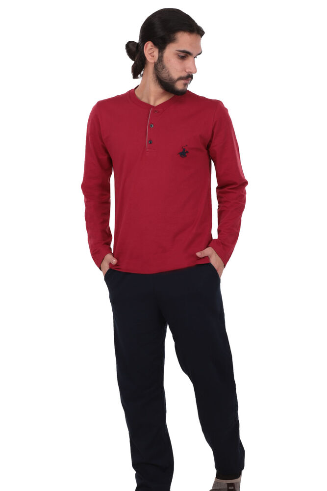 Polo Clup Pijama Takımı 881 | Bordo