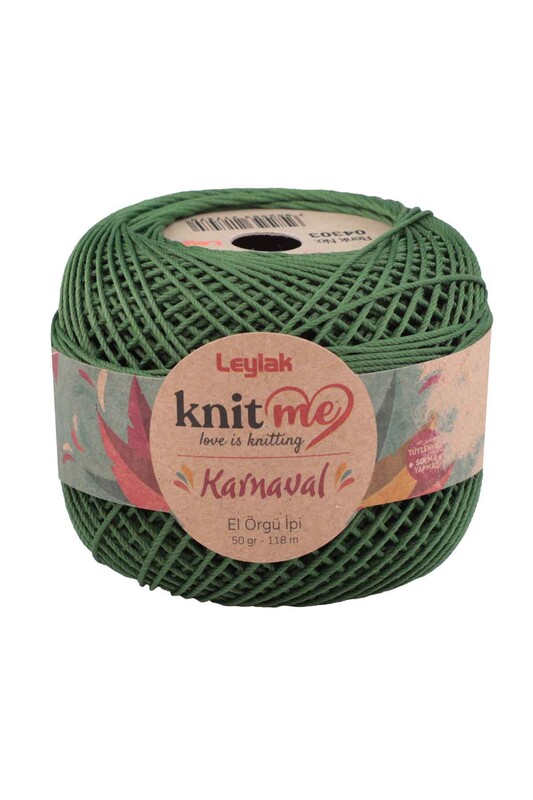 LEYLAK - Knit me Karnaval El Örgü İpi Yeşil 04303 50 gr.