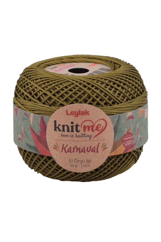 LEYLAK - Knit me Karnaval El Örgü İpi Yeşil 03411 50 gr.