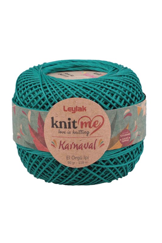 LEYLAK - Knit me Karnaval El Örgü İpi Petrol Yeşil 04111 50 gr.