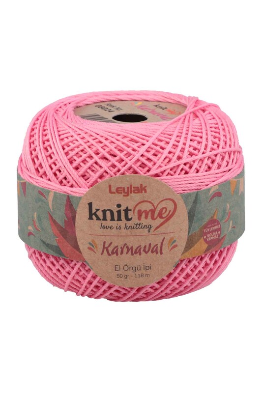LEYLAK - Knit me Karnaval El Örgü İpi Şeker Pembe 08024 50 gr.