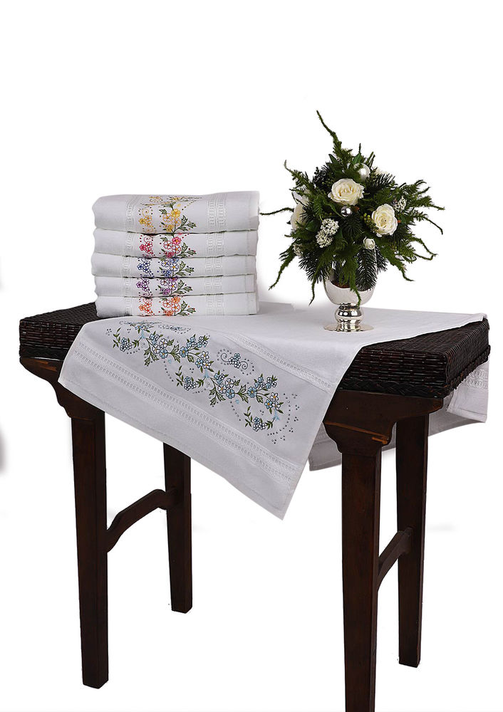 Hazangülü El ve Yüz Havlusu 043 | Mavi