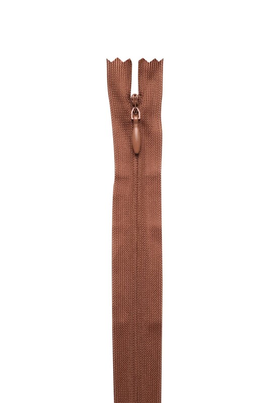 SİMİSSO - Gizli Etek Fermuarı 58 Kahverengi 20 cm