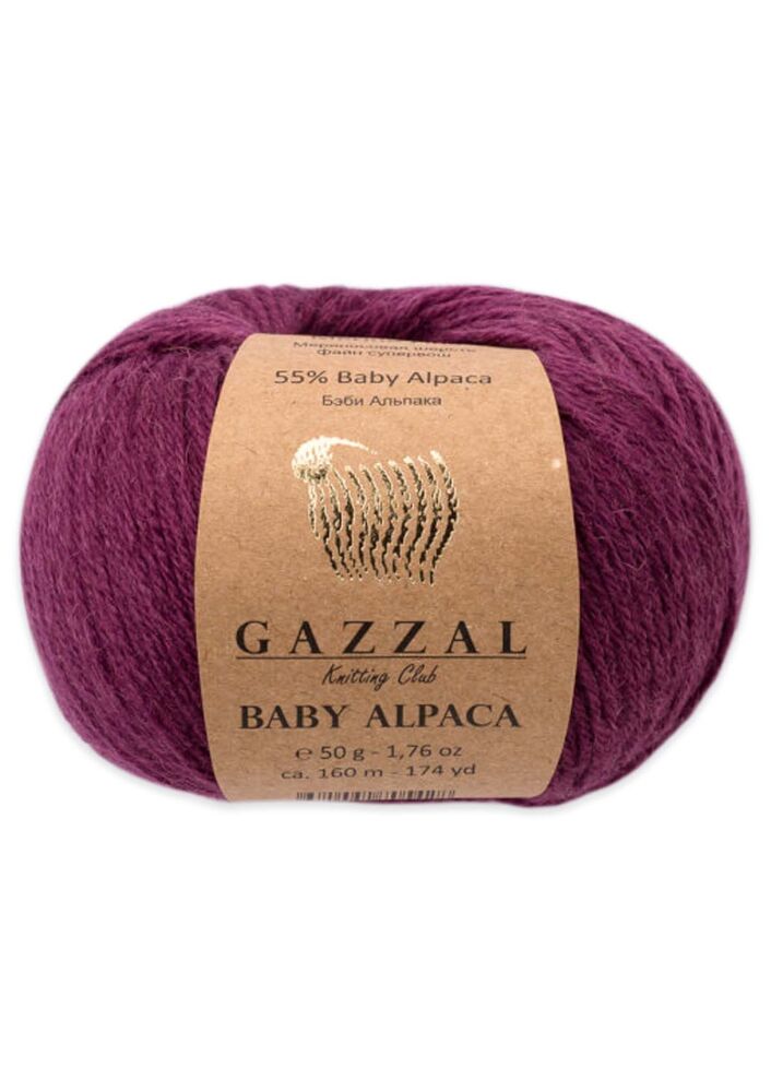 Пряжа Gazzal Baby Alpaca 50г./Тёмно-малиновый 46009