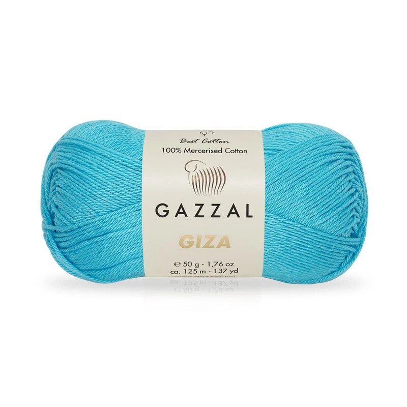 Gazzal - Пряжа Gazzal Giza 50 г./Бирюзовый 2480