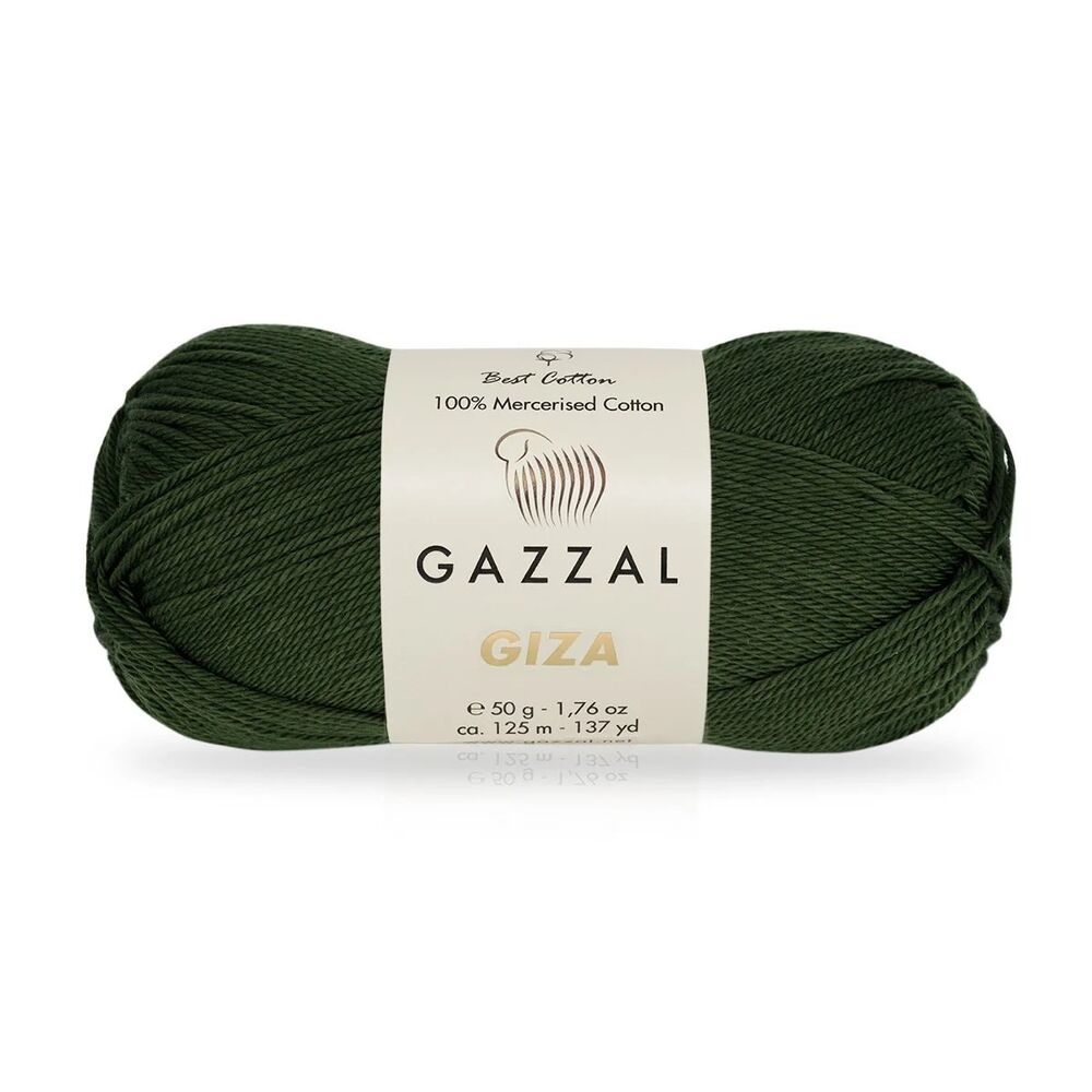 Пряжа Gazzal Giza 50 г./Хаки 2463