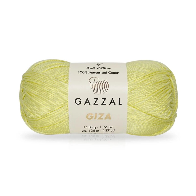 Gazzal - Пряжа Gazzal Giza 50 г./Жёлтый 2459