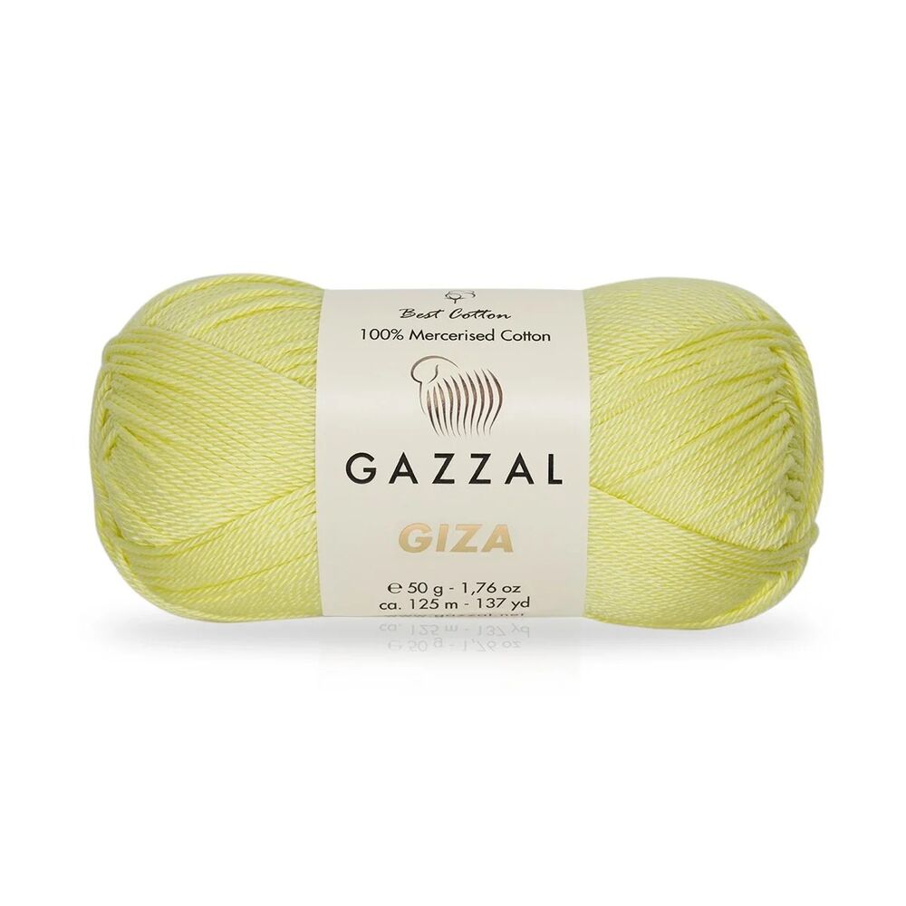 Пряжа Gazzal Giza 50 г./Жёлтый 2459