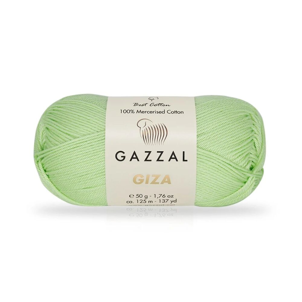 Пряжа Gazzal Giza 50 г./Салатовый 2458