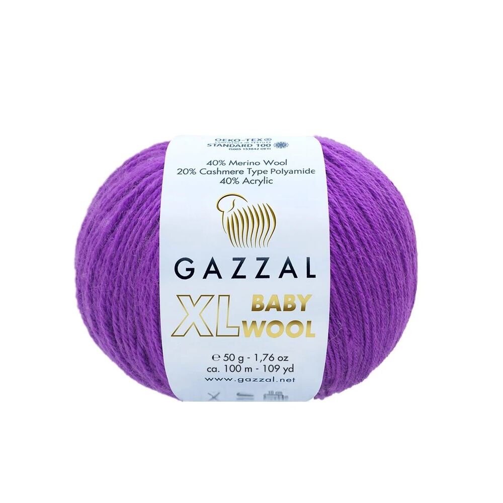 Gazzal Baby Wool XL El Örgü İpi | Menekşe 815