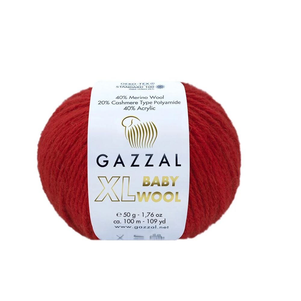 Gazzal Baby Wool XL El Örgü İpi | Alev Kırmızı 811