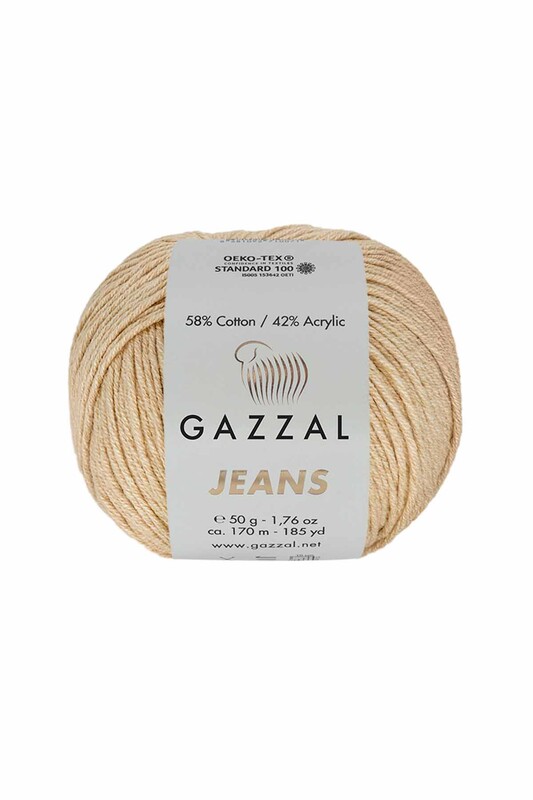 Пряжа Gazzal Jeans /Тёплый беж 1122 - Thumbnail