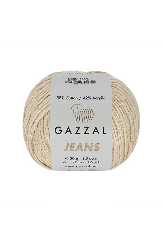Пряжа Gazzal Jeans /Белый песок 1113 - Thumbnail