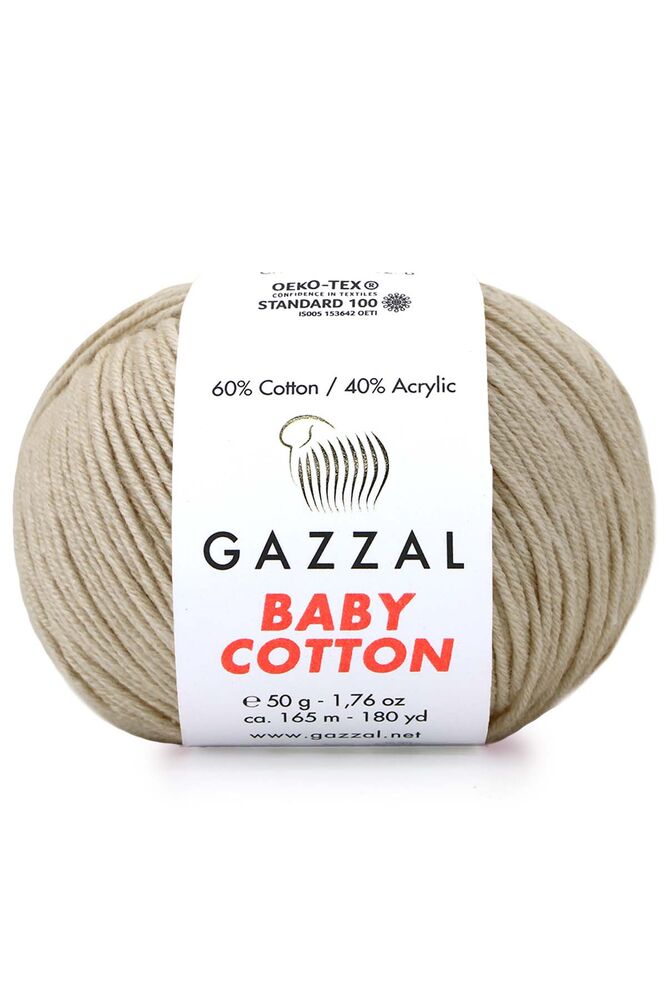 Пряжа Gazzal Baby Cotton /Телесный 3446