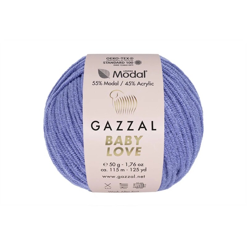 Пряжа Gazzal Baby Love/Фиолетовый 1621 - Thumbnail
