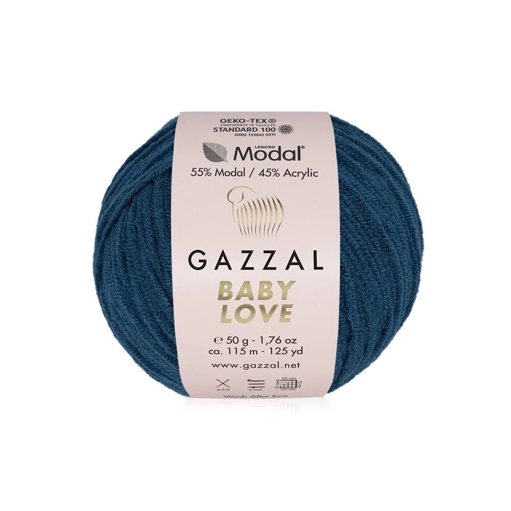 Пряжа Gazzal Baby Love/Индиго 1619