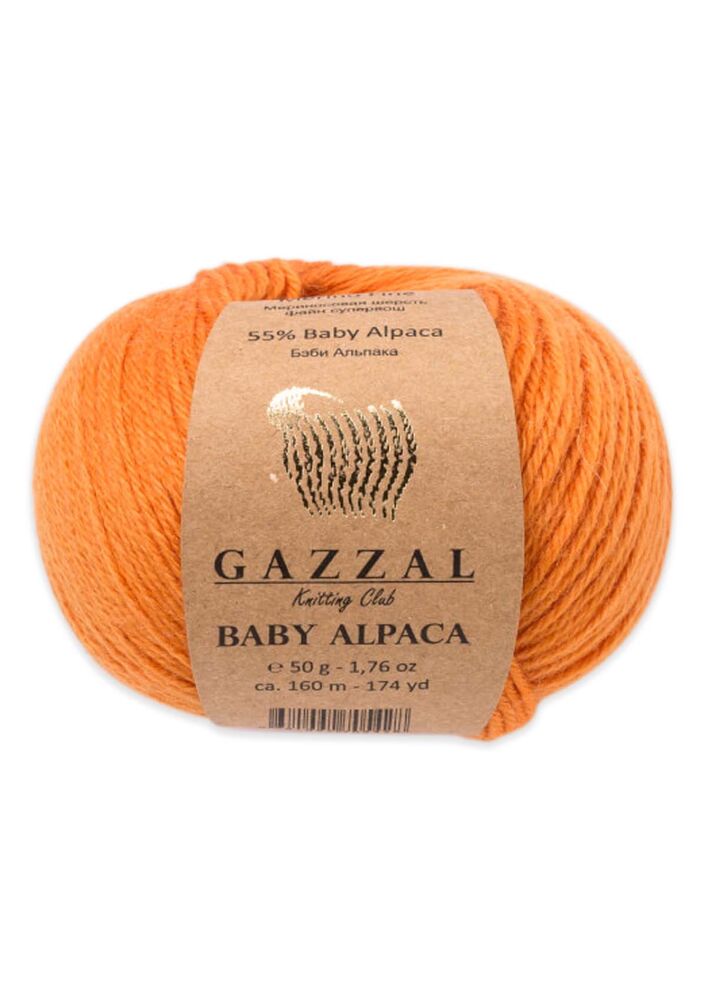 Gazzal Baby Alpaca El Örgü İpi 50 gr | Turuncu 46008