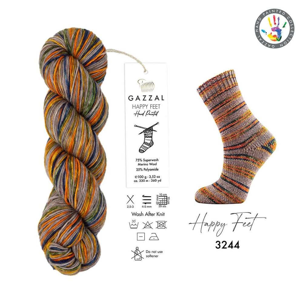Gazzal Happy Feet El Örgü İpi 3244